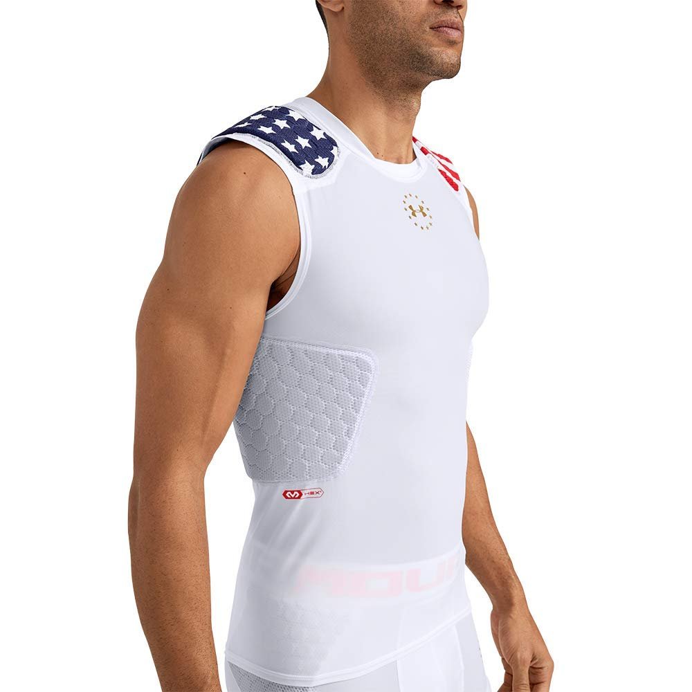 Gameday Armor Pro 5-Pad Top-Americana White, 3XL