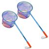 Kids Fishing Net, Telescoping Bait Net, Minnow Net, Butterfly Net - 11.4" Net Depth, Handle Extends to 30" for Easy Catch and Release (Blue 2pack) view 1