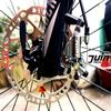 Juin Tech M1 Cable Actuated Hydraulic Bicycle Bike Disc Brake Caliper Set Extra Powerful Hybrid Brake for Road Mountain Cyclocross Gravel eBike Folding Bike etc. use (Gray) view 4