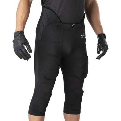 Under Armour Intergrated Football Pants, Padded Football Girdle, Gameday Football Pants, Youth & Adults Sizes, Black, Youth - Small, UA900