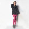 Zioccie 80 Denier Microfibre Tights for Women Soft Semi Opaque Solid Color High Waist Footed Pantyhose (Hot Pink, One Size) view 4