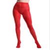 Zioccie 80 Denier Microfibre Tights for Women Soft Semi Opaque Solid Color High Waist Footed Pantyhose (Red, One Size) view 2
