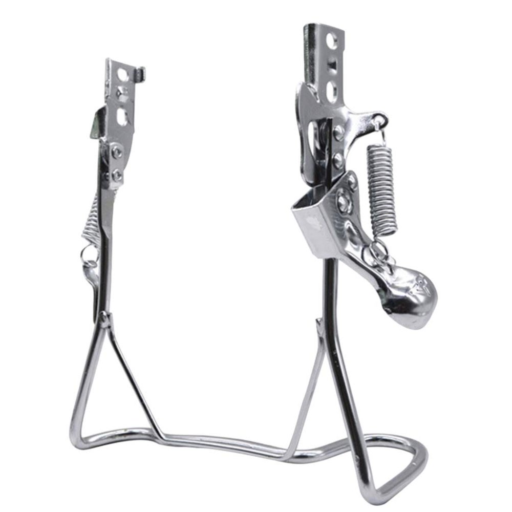 Garneck Bike Kickstand Double Leg Bicycle Stand Folding Bicycle Stand Support Rear Mount Bicycle Repair Kick Stand for Parking Holder (Fits 14inch, Double Holes)