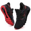 Ezkrwxn Walking Shoes for Women Running Shoes Mesh Breathable Slip on Ladies Gym Workout Athletic Tennis Jogging Sneakers Black Red Size 7 view 1