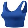 HATOPANTS Women Sleeveless Racerback Crop Tank Top Cami Backless Scoopneck Shirts SAPPHI L view 3