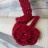 Yoga Mat Strap Carrier - Adjustable Non-Slip Ultra-Comfortable Crochet Sling - Red - By YarnYogaCrochet view 1