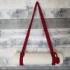 Yoga Mat Strap Carrier - Adjustable Non-Slip Ultra-Comfortable Crochet Sling - Red - By YarnYogaCrochet view 2
