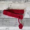 Yoga Mat Strap Carrier - Adjustable Non-Slip Ultra-Comfortable Crochet Sling - Red - By YarnYogaCrochet view 3