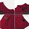 Fuinloth Women's Fleece Vest, Polar Soft Sleeveless Classic Fit with Zip up Pockets Wine Red Large view 4