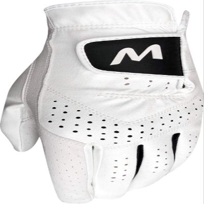 Majek Golf Womens Pro Tour White Cabretta Leather Golf Gloves Comfort Fit Breathable Ventilation for Maximum Feel - 6 Pack (Medium, Right)