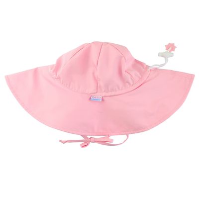 RuffleButts Baby/Toddler Girls Baby/Toddler Sun Hat with UPF 50+ Sun Protection and Floppy Wide Brim - Pink, 2T-4T