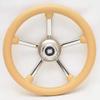 uflex Boat Steering Wheel 42356E | V24C 13 7/8 Inch Tan Stainless view 1