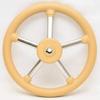 uflex Boat Steering Wheel 42356E | V24C 13 7/8 Inch Tan Stainless view 2