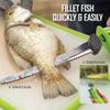 Smiths Mr. Crappie Slab-O-Matic Electric Fillet Knife - Removable 8 & 4.5 Serrated Stainless Steel Blades w/ Sheaths - Fillet Glove & Mesh Storage Bag - Fishing, Outdoor, Hunting Electric Knife view 4