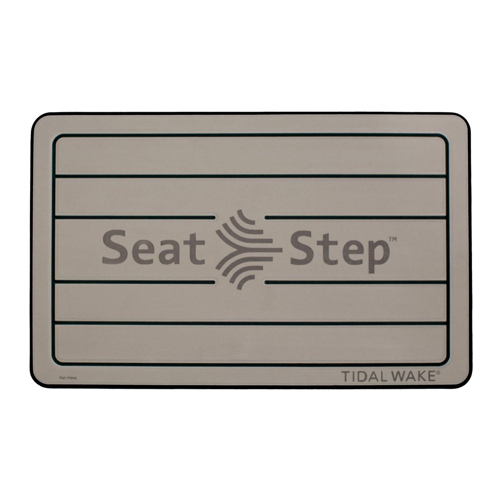 Tidal Wake Seat Step Non-Slip Marine MatProtects Boat Seats & Upholstery from Rips, Dirt & Wear from Stepping on Seats-Ideal for Cushions, Seat Covers, Vinyl Upholstery (Taupe/Black)