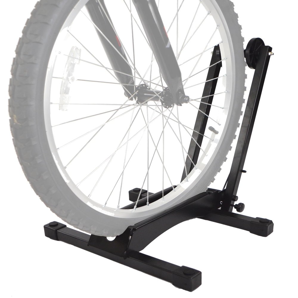 Lumintrail Bike Floor Foldable Storage Stand for Mountain and Road Bicycle Indoor Outdoor Garage Storage