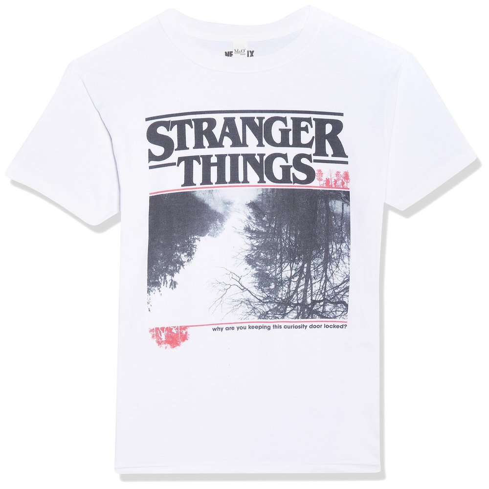 Stranger Things Upside Photo Basic Solid Tee