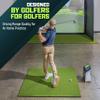 GoSports Golf Hitting Mat - ELITE 5 x 4 ft - 5 mm Artificial Turf Training Mat for Indoor/Outdoor Swing Practice, Includes 3 Rubber Tees view 2