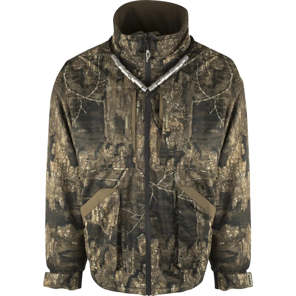 Drake Waterfowl Refuge 3.0 Fleece-Lined Full Zip Realtree Timber Large