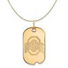 The Black Bow 14k Yellow Gold Ohio State Dog Tag Necklace - 16 Inch view 1