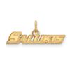 The Black Bow 14k Yellow Gold Southern Illinois U. X-Small Necklace - 24 Inch view 1