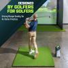 GoSports Golf Hitting Mat - Elite 5 x 4 ft - 15 mm Artificial Turf Training Mat for Indoor/Outdoor Swing Practice, Includes 3 Rubber Tees view 2