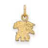 The Black Bow 14k Yellow Gold U. of Kentucky X-Small Necklace - 16 Inch view 1