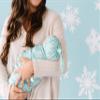 Copper Pearl Baby Beanie Hat Top Knot Stretchy Soft Jane view 4