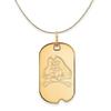 The Black Bow 14k Yellow Gold East Carolina U Dog Tag Necklace - 16 Inch view 1