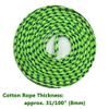 16 FT Double Dutch Jump Rope for Kids - Wooden Handle - Adjustable Cotton Braided Fitness Skipping Rope for Fitness, Outdoor Fun, School Sports, and Party Games view 2