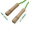 16 FT Double Dutch Jump Rope for Kids - Wooden Handle - Adjustable Cotton Braided Fitness Skipping Rope for Fitness, Outdoor Fun, School Sports, and Party Games view 3
