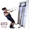Tower 200 Complete Door Gym Full Body Workout | Home Gym Fitness Exercise System Total Body Strength Training | Includes Heavy Duty Resistance Bands, Straight Bar, 2x Hand Grips, 2x Ankles Straps, DVD view 2