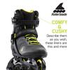 Rollerblade Macroblade 80 Men's Adult Fitness Inline Skate, Black and Lime, Performance Inline Skates, 9 view 3