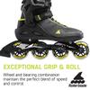 Rollerblade Macroblade 80 Men's Adult Fitness Inline Skate, Black and Lime, Performance Inline Skates, 9 view 4
