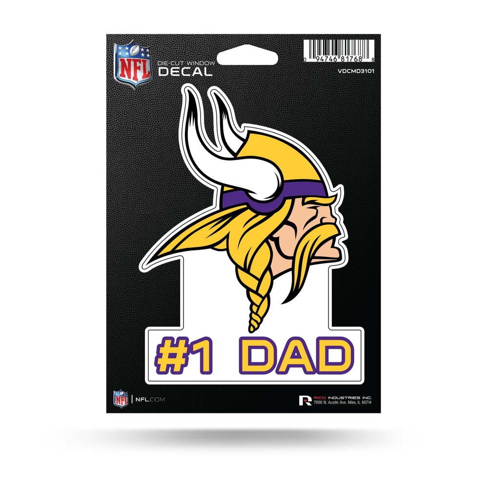 Rico Industries NFL Football San Francisco 49ers #1 DAD Medium Die Cut Decal