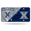 NCAA Xavier Musketeers Metal License Plate Tag view 1