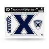 Rico Industries NCAA Xavier Musketeers Die Cut Team Magnet Set Sheet view 1