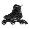 Rollerblade Macroblade 100 3WD Mens Adult Fitness Inline Skate, Black and Saffron Yellow, Performance Inline Skates view 2