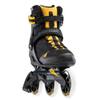 Rollerblade Macroblade 100 3WD Mens Adult Fitness Inline Skate, Black and Saffron Yellow, Performance Inline Skates view 3