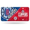 Rico Industries NBA Los Angeles Clippers Split Metal Auto Tag 8.5" x 11" - Great for Truck/Car/SUV view 1