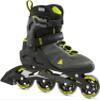 Rollerblade Macroblade 80 Men's Adult Fitness Inline Skate, Black and Lime, Performance Inline Skates view 1