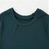 Chuanqi Womens Maternity Shirt Fall Long Sleeve Crew Neck T-Shirts Pregnancy Clothes Side Ruched Tunic Tops A-Green view 3