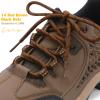 DELELE 2 Pair Thick Round Climbing Shoelaces Red Brown Black Dots Hiking Shoe Laces Boot Laces 49 inch view 2