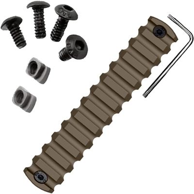 GOTICAL 13 Slots Picatinny Rail Section for Handguard Flat Dark Earth Fit for 21mm Picatinny/Weaver Rails