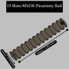 GOTICAL 13 Slots Picatinny Rail Section for Handguard Flat Dark Earth Fit for 21mm Picatinny/Weaver Rails view 4