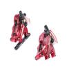 Juin Tech F1 Cable Actuated Hydraulic Bicycle Bike Disc Brake Caliper Set Extra Lightweight Hybrid Brake Set for Flat-Mount Road Cyclocross Gravel eBike Folding Bike use 160mm 6" rotors (Red) view 2