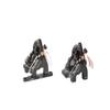 Juin Tech F1 Cable Actuated Hydraulic Bicycle Bike Disc Brake Caliper Set Extra Lightweight Hybrid Brake Set for Flat-Mount Road Cyclocross Gravel eBike Folding Bike use 160mm 6" rotors (Black) view 1