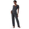 Fruit of the Loom Women's Short Sleeve Tee and Pant 2 Piece Sleep Set, Soft Grey, Small view 1