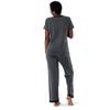 Fruit of the Loom Women's Short Sleeve Tee and Pant 2 Piece Sleep Set, Soft Grey, Small view 2