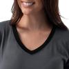 Fruit of the Loom Women's Short Sleeve Tee and Pant 2 Piece Sleep Set, Soft Grey, Small view 3